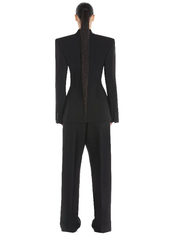 black cut-out jacket black cut-out jacket
