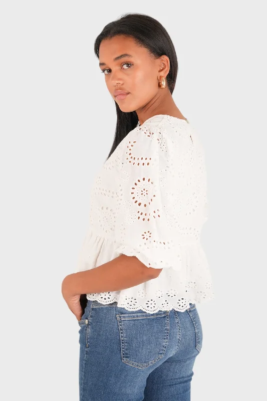 ""Dazzle"" blouse white