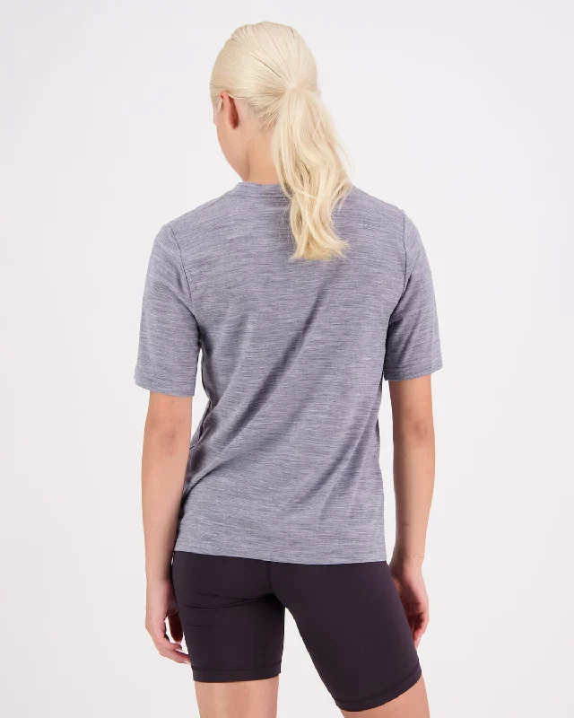 Icon Merino Air-Con Relaxed Tee - Grey Heather Icon Merino Air-Con Relaxed Tee - Grey Heather