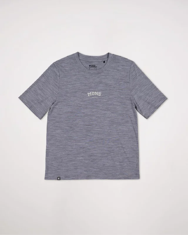 Icon Merino Air-Con Relaxed Tee - Grey Heather Icon Merino Air-Con Relaxed Tee - Grey Heather